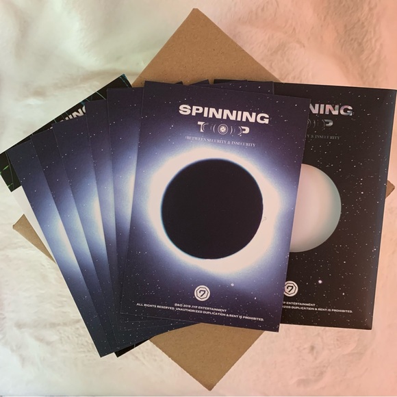 GOT7 Spinning Top Official PREORDER Postcard Set + Sticker Sheet - Picture 11 of 11